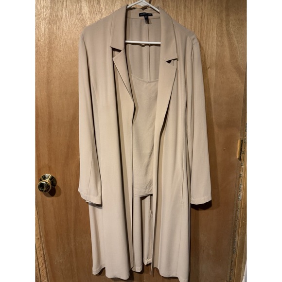 Eileen Fisher Jackets & Blazers - Eileen Fisher  100% Silk Georgette Crepe Trench Coat Duster And Tank Large (R1)